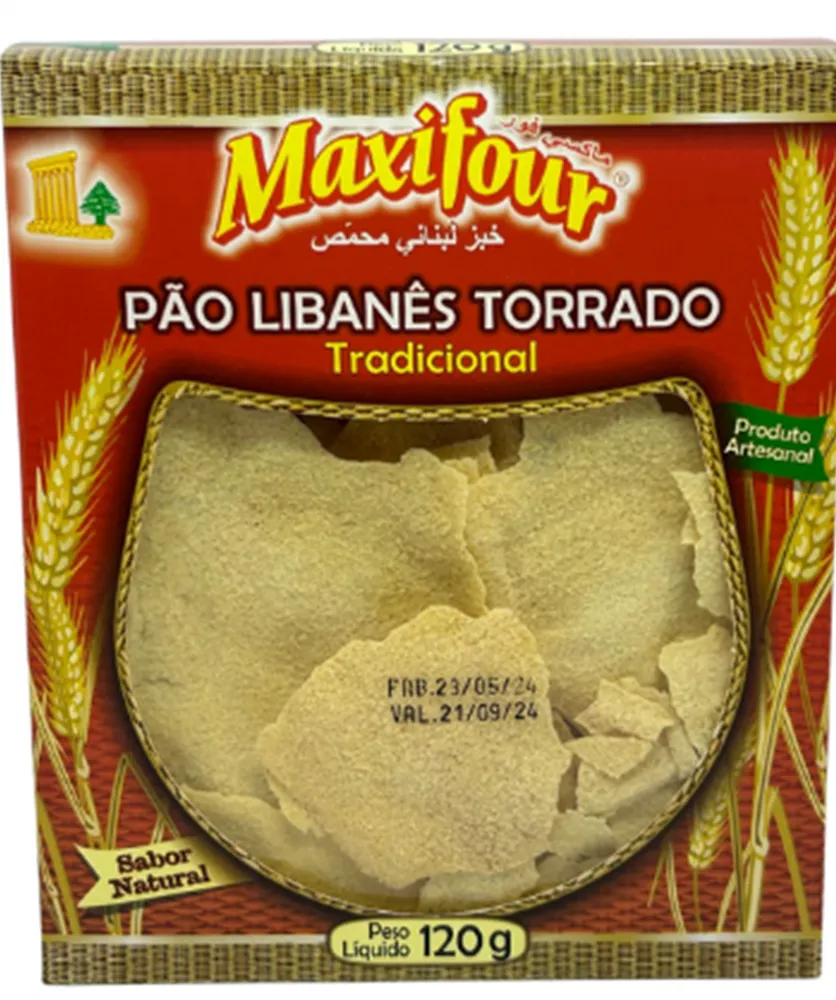 PÃO LIBANÊS TORRADO TRADICIONAL 120g Imagem