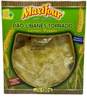 PÃO LIBANÊS TORRADO LEMON PEPPER 120g