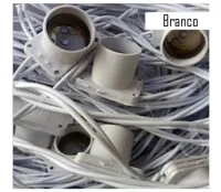 Varal De Luzes Festao Gambiarra Cordao de 100 Metros para 100 Lampadas BRANCO - Foto 3