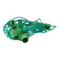 Varal De Luzes Festao Gambiarra Cordao de 100 Metros para 100 Lampadas VERDE