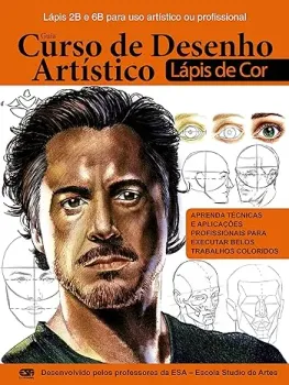 GUIA CURSO DE DESENHO ARTISTICO - LAPIS DE COR ROSTOS (PRODUTO USADO - MUITO BOM)