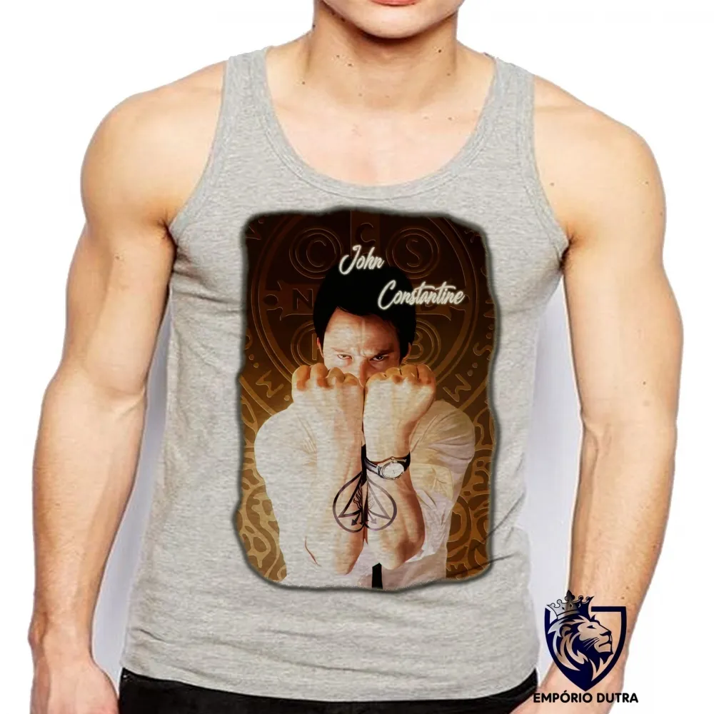 Camiseta Regata adulto ou infantil John Constantine demônios