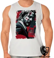Camiseta Regata adulto ou infantil John Wick sangue - Foto 2