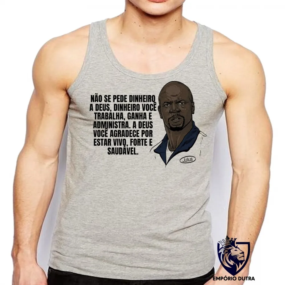 Camiseta Regata adulto ou infantil Julius não se pede dinheiro