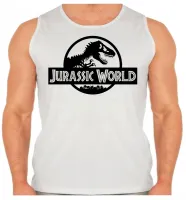 Camiseta Regata adulto ou infantil jurassic park world dinossauro rex tiranossauro - Foto 2