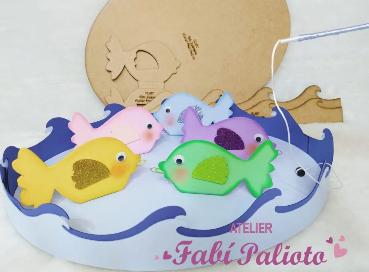 G1.657 Gabarito de Moldes  em MDF Pescaria Imagem