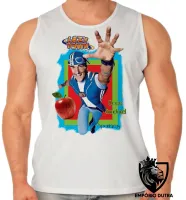 Camiseta Regata adulto ou infantil Lazy Town Sportacus maçã saudavel - Foto 2