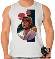 Camiseta Regata adulto ou infantil Luke Skywalker star wars - Foto 2