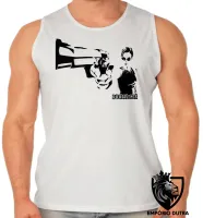 Camiseta Regata adulto ou infantil Matrix Trinity arma pistola - Foto 2