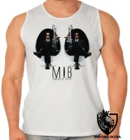 Camiseta Regata adulto ou infantil MIB homens preto will smith filme cinema - Foto 2