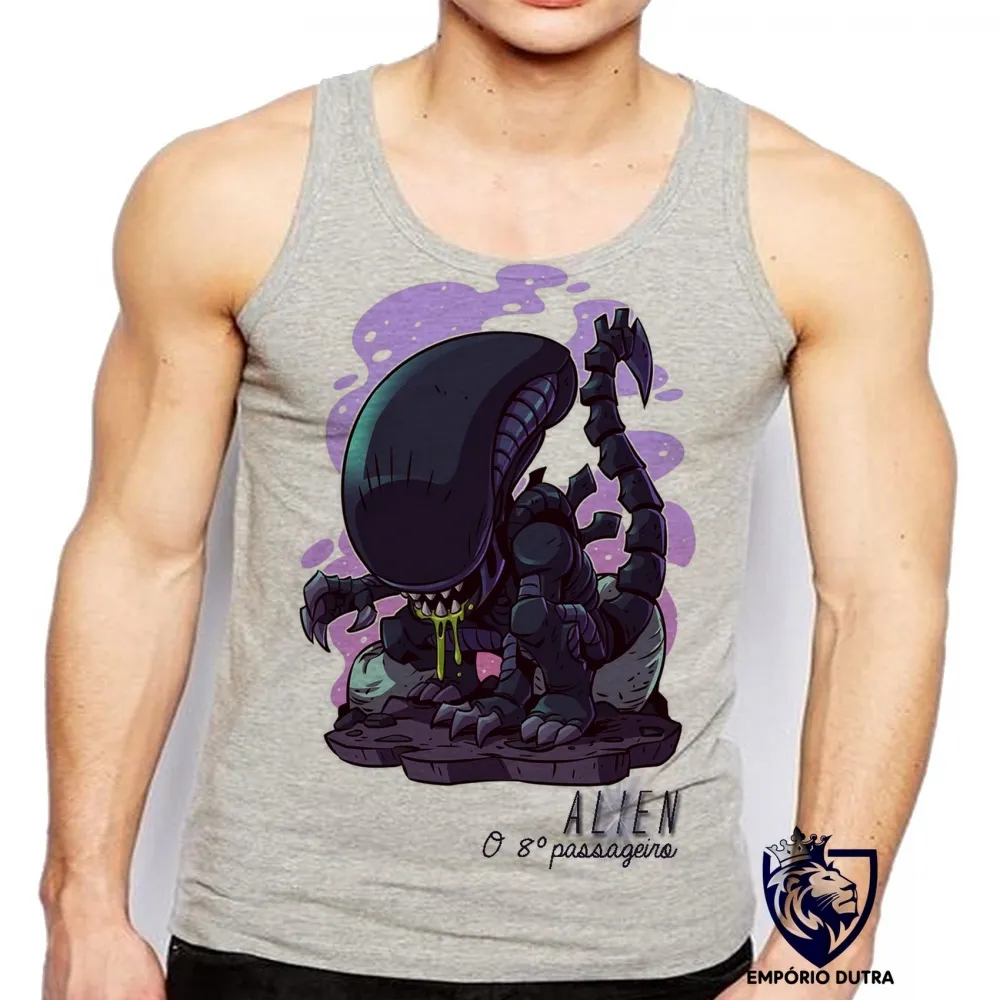 Camiseta Regata adulto ou infantil Alien et extraterrestre