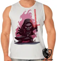 Camiseta Regata adulto ou infantil Ben Solo vilão Kylo Ren star wars - Foto 2