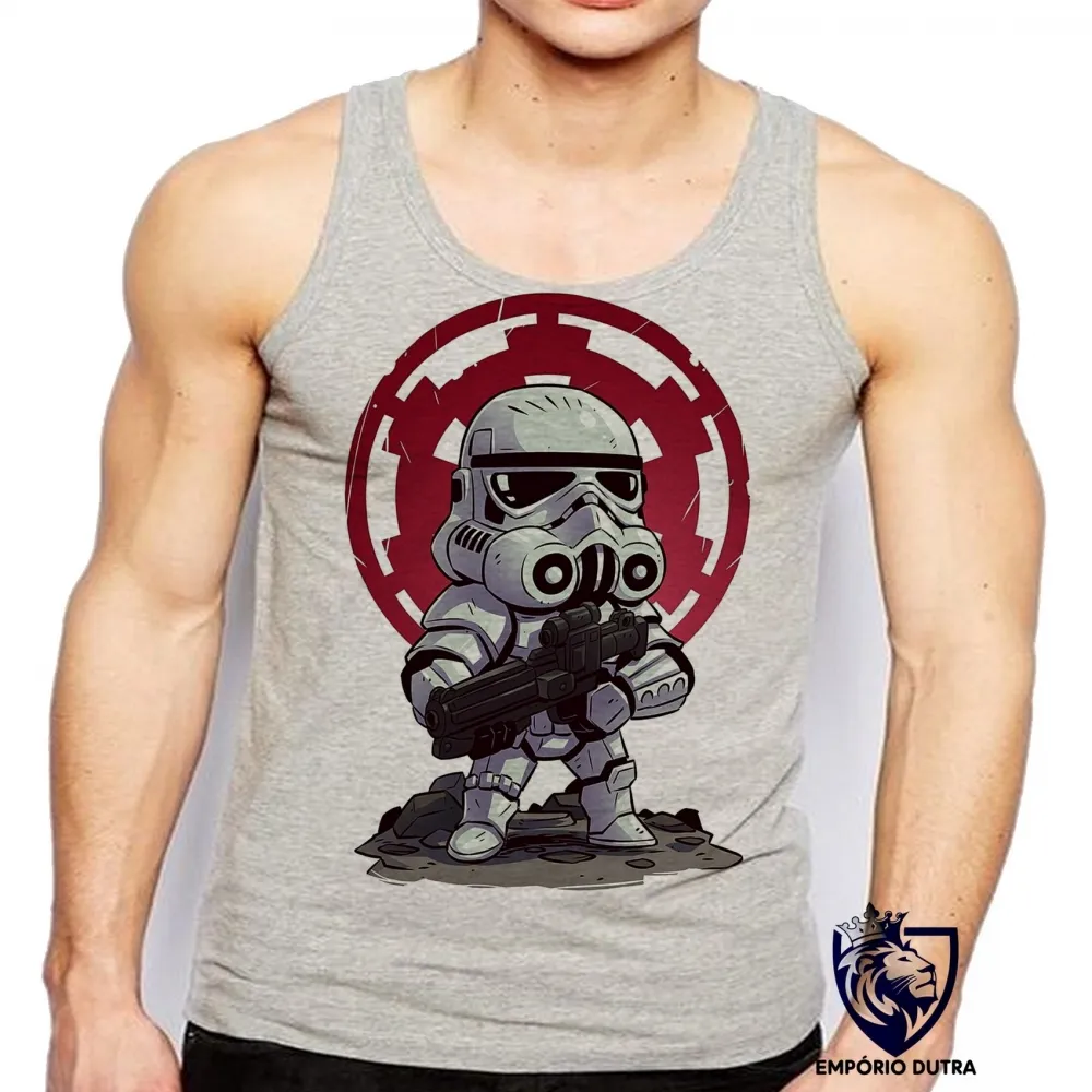 Camiseta Regata adulto ou infantil Stormtrooper star wars soldado