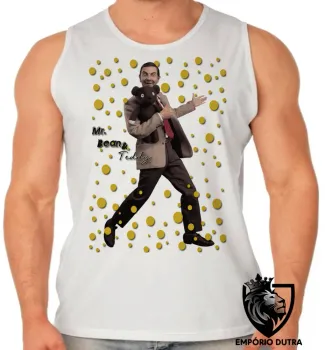 Camiseta Regata adulto ou infantil Mr. Bean and Teddy - Foto 2