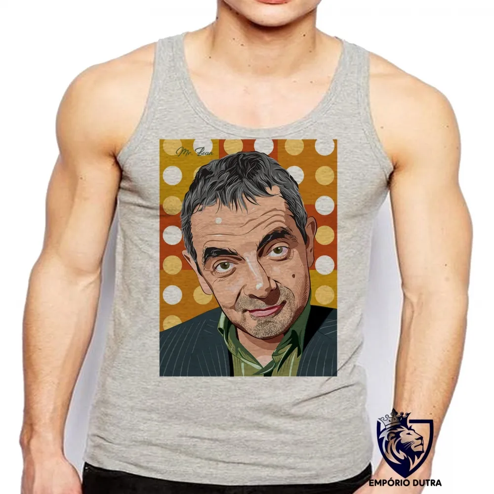 Camiseta Regata adulto ou infantil Mr. Bean bolinhas Imagem