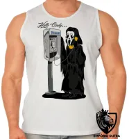 Camiseta Regata adulto ou infantil Pânico terror Hello Cindy telefone orelhão - Foto 2