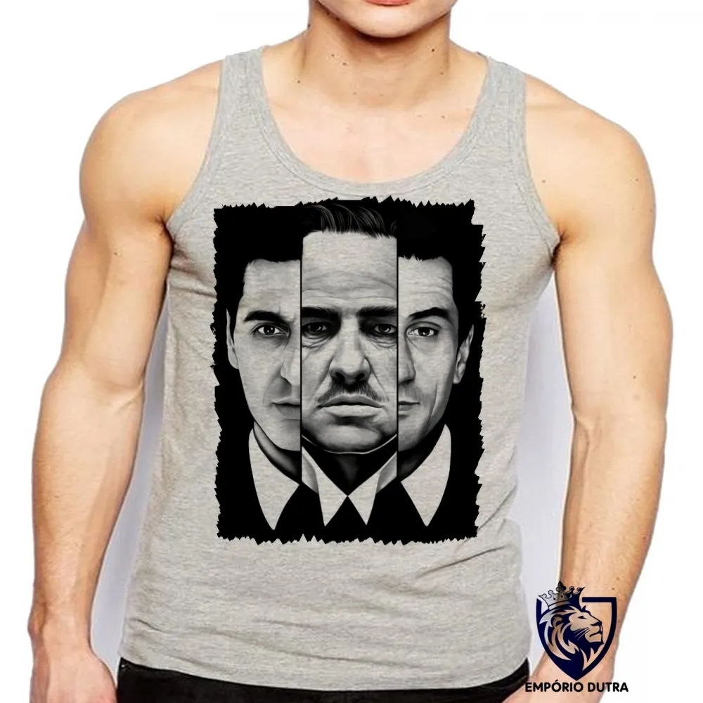 Camiseta Regata adulto ou infantil poderoso chefão the godfather familia mafia
