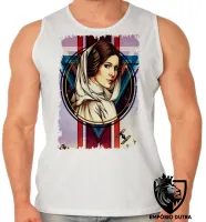 Camiseta Regata adulto ou infantil Princesa Leia Organa - Foto 2