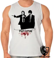 Camiseta Regata adulto ou infantil Pulp Fiction filme travolta Quentin Tarantino - Foto 2
