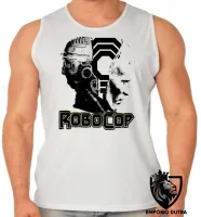 Camiseta Regata adulto ou infantil Robocop policial futuro filme cabeça - Foto 2