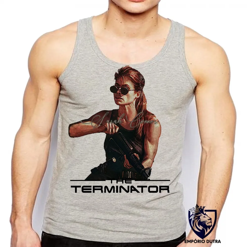 Camiseta Regata adulto ou infantil Sarah Connor exterminador do futuro Imagem