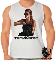 Camiseta Regata adulto ou infantil Sarah Connor exterminador do futuro - Foto 2
