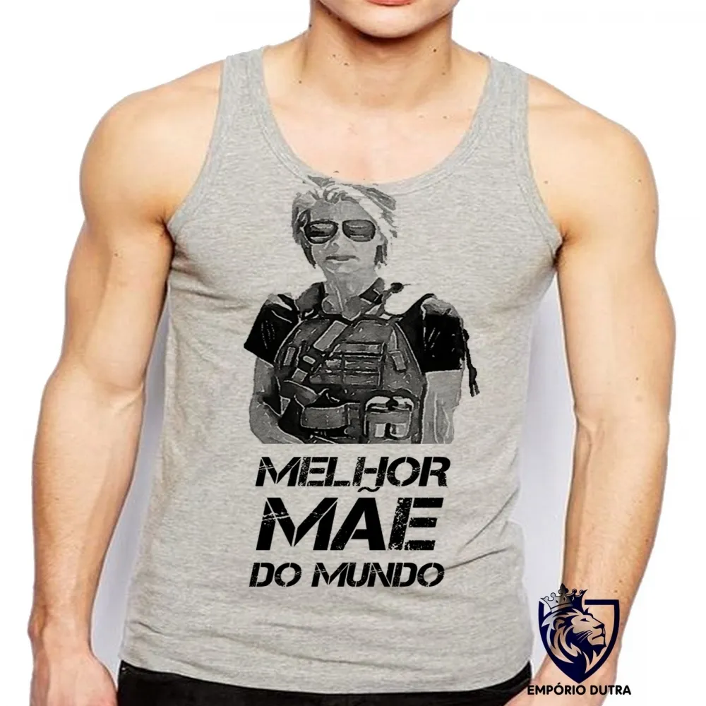 Camiseta Regata adulto ou infantil Sarah Connor melhor mãe mundo Imagem
