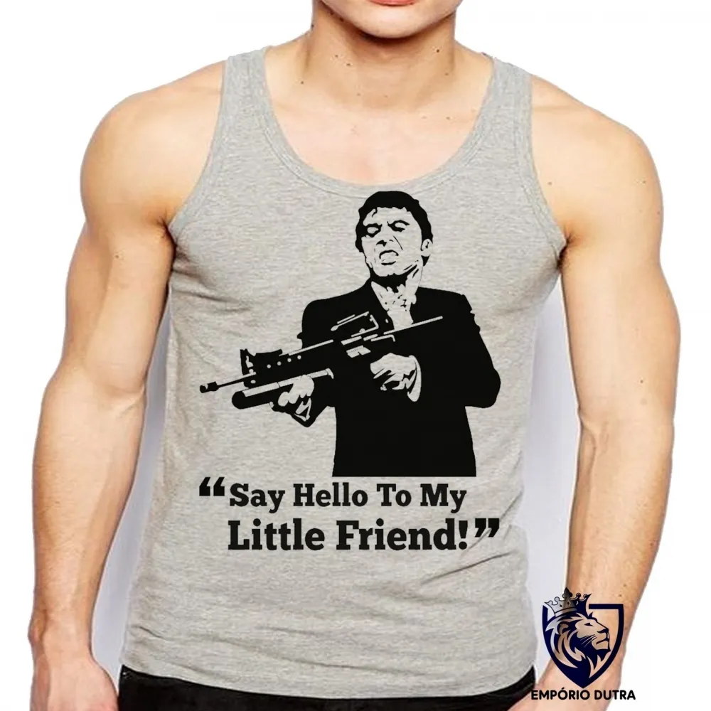 Camiseta Regata adulto ou infantil Scarface poderoso chefão