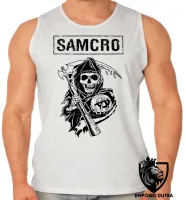 Camiseta Regata adulto ou infantil soa samcro harley moto davidson - Foto 2