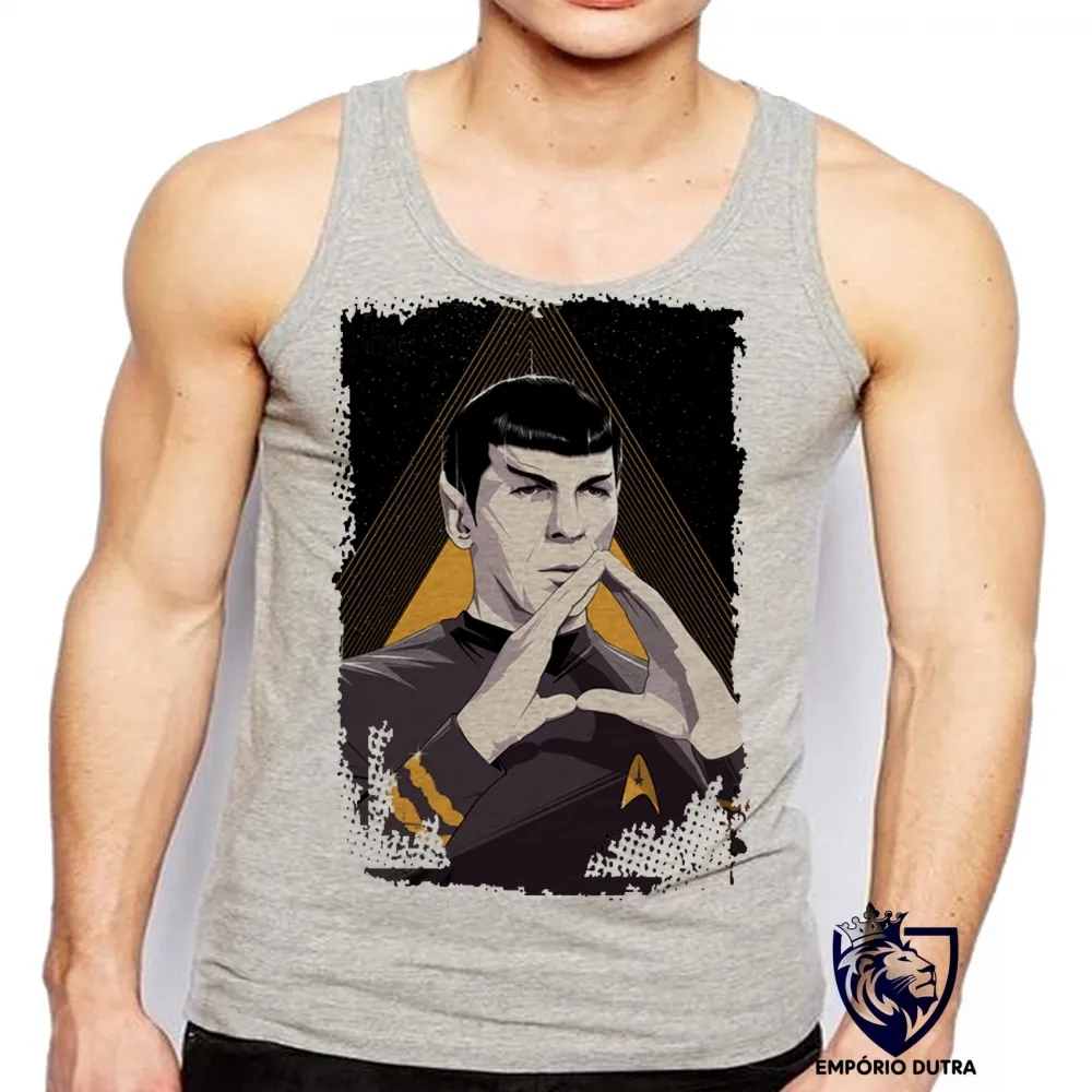 Camiseta Regata adulto ou infantil Spock star trek
