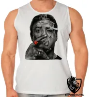 Camiseta Regata adulto ou infantil Sylvester Stallone rambo os Mercenarios charuto - Foto 2