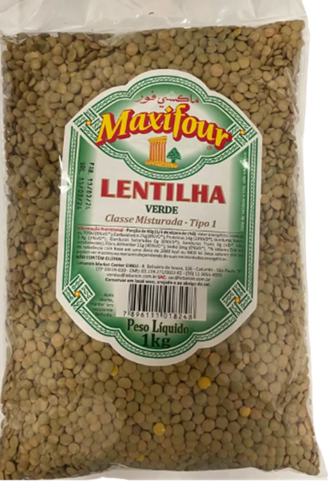 LENTILHA VERDE MAXIFOUR  1KG