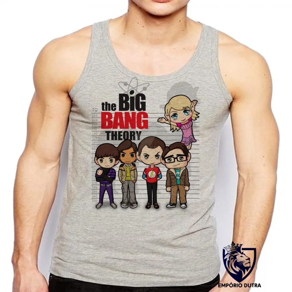Camiseta Regata adulto ou infantil The Big Bang Theory desenho serie Imagem