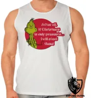 Camiseta Regata adulto ou infantil The Grinch Christmas only presents natal - Foto 2