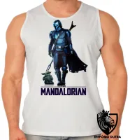 Camiseta Regata adulto ou infantil The Mandalorian andando bebê Yoda - Foto 2