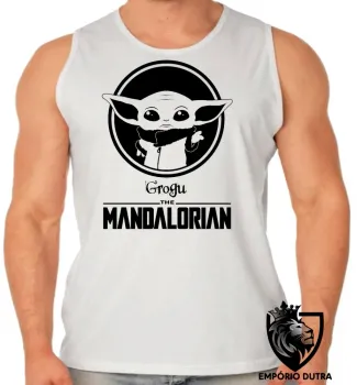 Camiseta Regata adulto ou infantil The Mandalorian baby Grogu - Foto 2