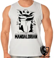Camiseta Regata adulto ou infantil The Mandalorian Grogu bebê - Foto 2