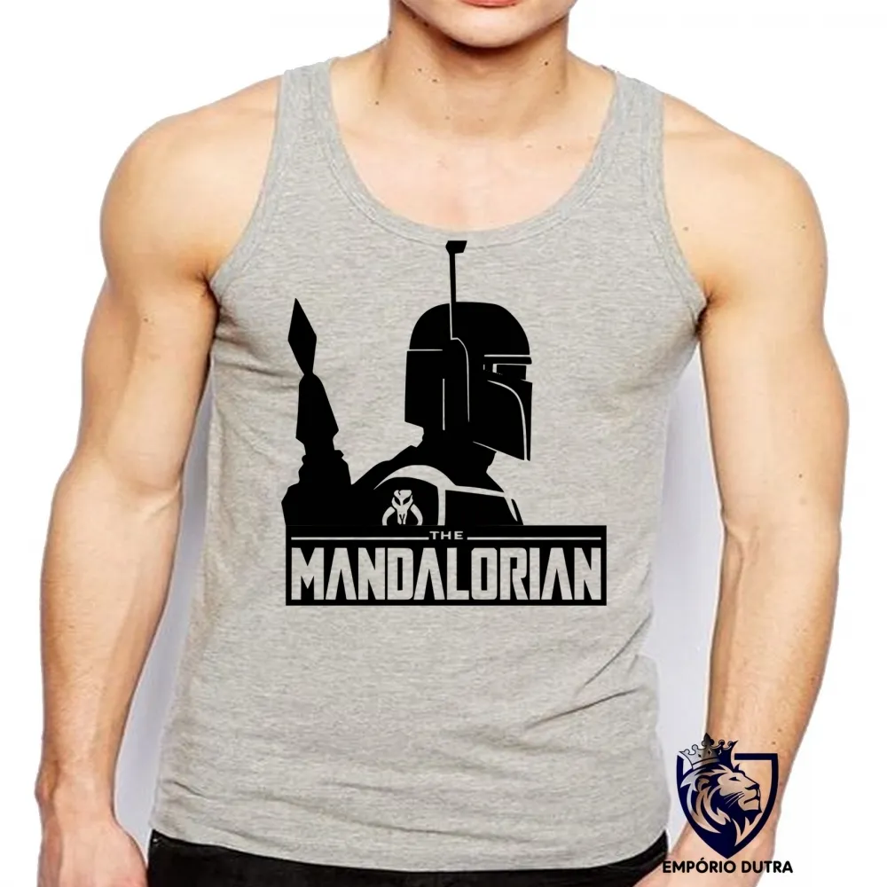 Camiseta Regata adulto ou infantil The Mandalorian perfil Imagem