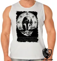 Camiseta Regata adulto ou infantil The Mandalorian preto - Foto 2