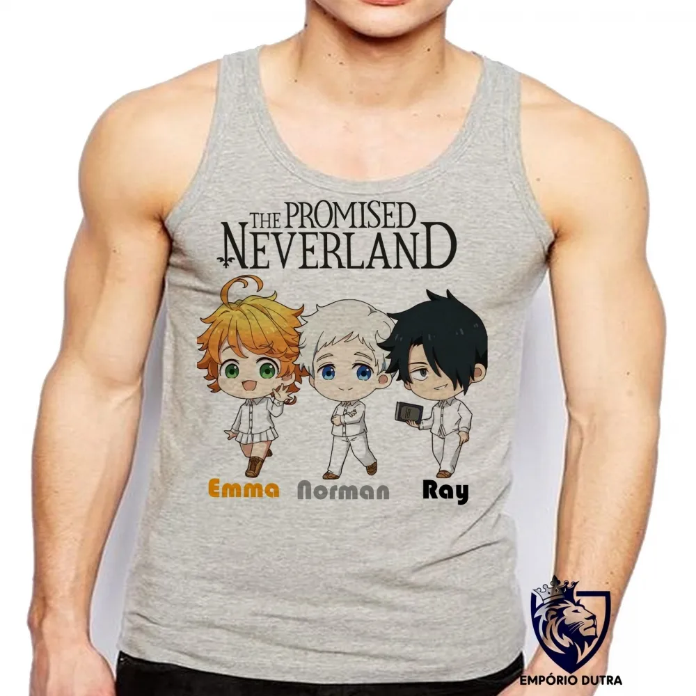 Camiseta Regata adulto ou infantil The Promised Neverland pequenos