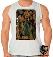 Camiseta Regata adulto ou infantil The walking Dead arma apontando todos - Foto 2