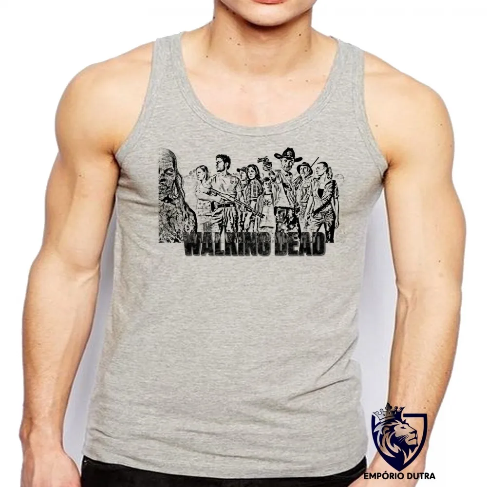 Camiseta Regata adulto ou infantil The Walking Dead grupo serie seriado Imagem