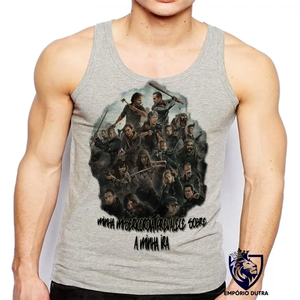 Camiseta Regata adulto ou infantil The Walking Dead minha misericórdia Imagem