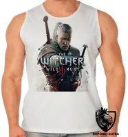 Camiseta Regata adulto ou infantil The Witcher wild hunt jogo game serie seriado - Foto 2