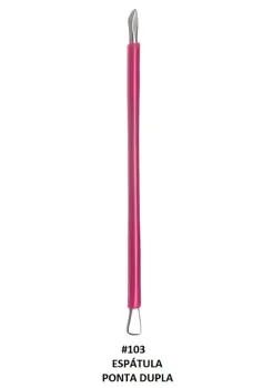 CUTEMAX - Espátula Ponta Dupla em Aço Inox C/ Silicone - #103 - Foto 2