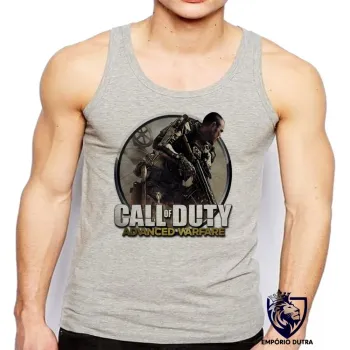 Camiseta Regata adulto ou infantil Call of Duty advanced warfare