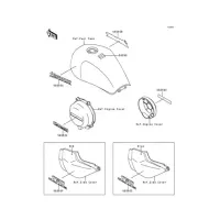 Emblema Kawasaki Tampa Magneto Volante de Ignição Kawasaki ZR750 1991 1992 1993 56050-1579 - Foto 2