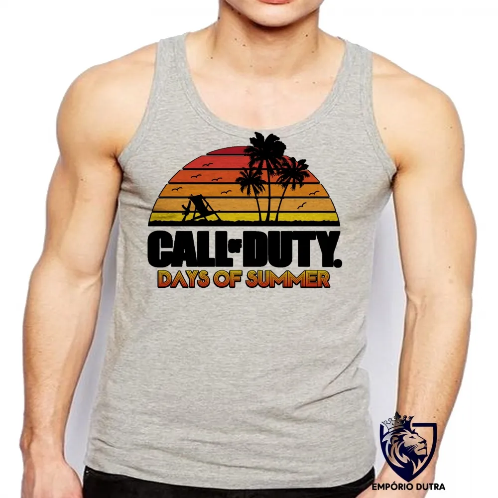Camiseta Regata adulto ou infantil Call of Duty days of summer