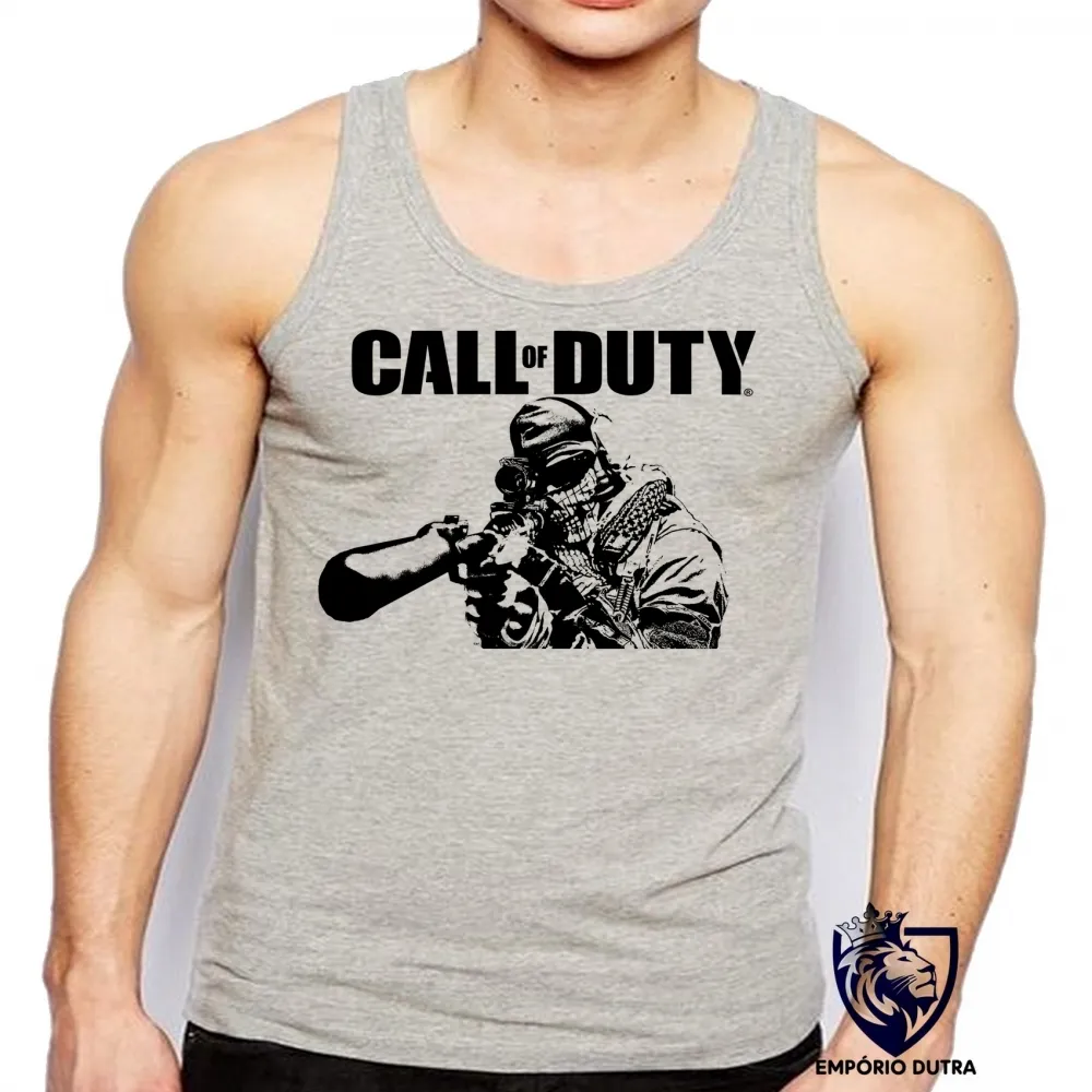Camiseta Regata adulto ou infantil Call of Duty jogo game ps4 ps3 Imagem