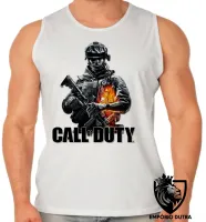 Camiseta Regata adulto ou infantil Call of Duty soldado jogo game - Foto 2